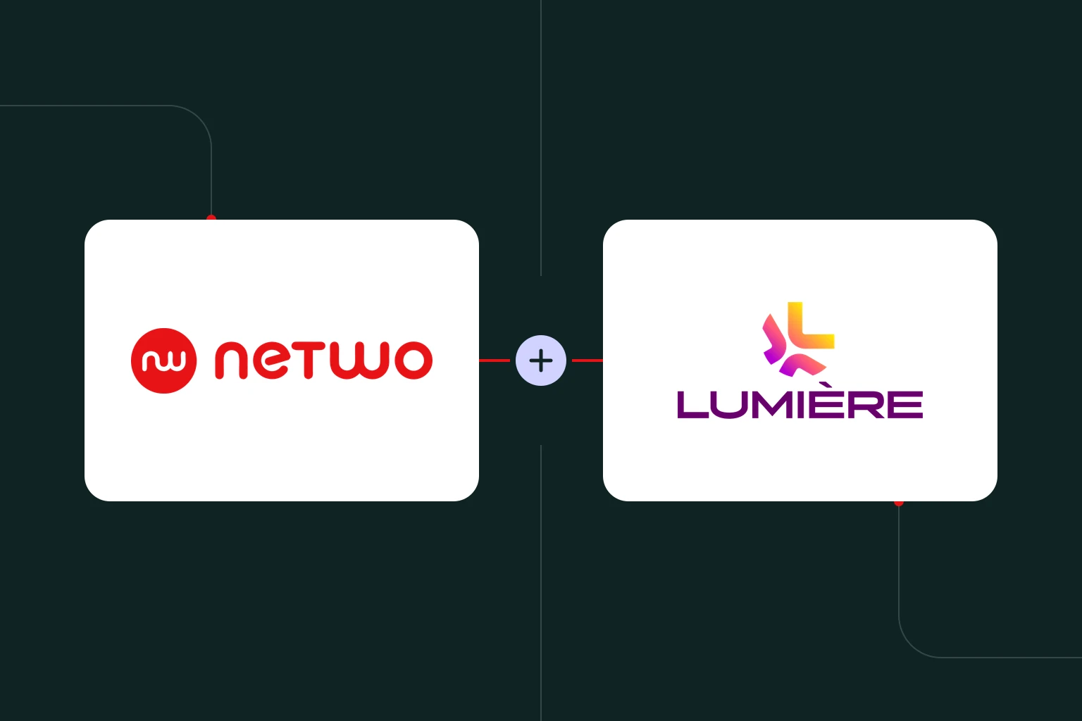 Logos de Netwo et de Lumière côte à côte